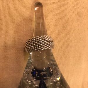 Tiffany & Co Sterling silver flexible mesh ring size 7.5 women’s
